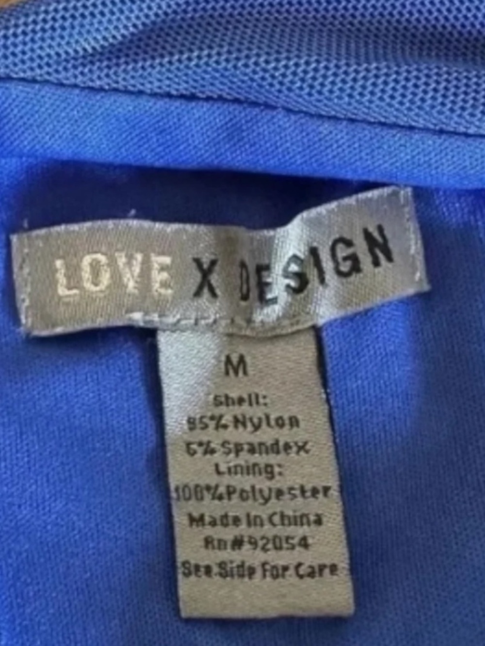 LOVE BY DESIGN One Shoulder Bodycon Midi Dress Blue Surf The Web Size M - Picture 4 of 8